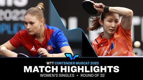 Hina Hayata Vs Tatiana Kukulkova Ws R32 Wtt Contender Muscat 2023