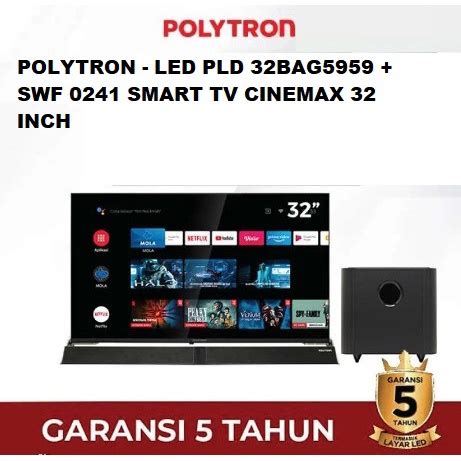 Jual Polytron Led Pld Bag Swf Smart Tv Cinemax Inch