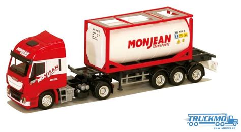 AWM Monjean Iveco Stralis HiWay XP 20ft Tankcontainer 75433 TRUCKMO