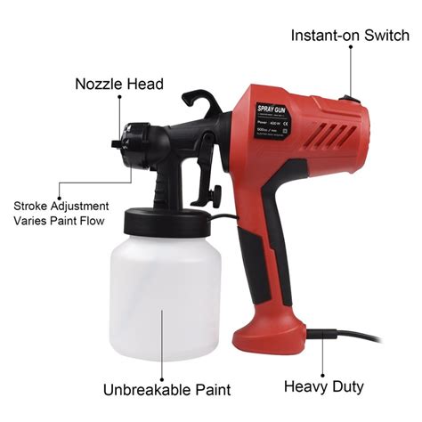 Home Store Akx A Electric Paint Sprayer Gun W