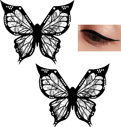 Iddfeve 4 Pcs Eyeliner Stencils For Cat Eye Winged And Smokey Eyeshadow Applicators