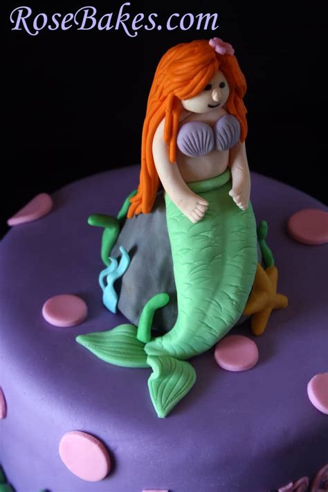 Ariel Mermaid Cake - Rose Bakes