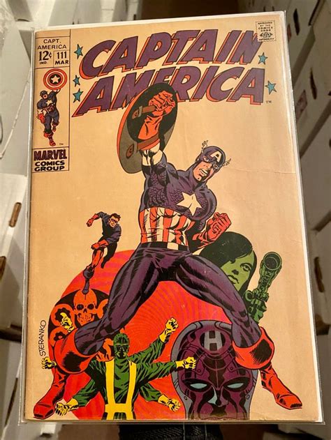 The Captain America Comic Book Is On Display