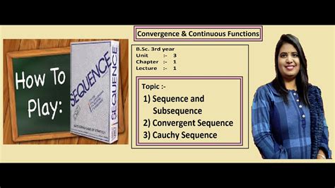 Sequence Subsequence Convergent Sequence Cauchy Sequence