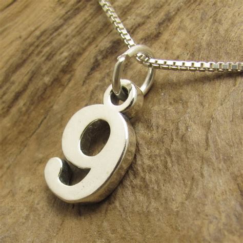 Stylish Favorite Number Sterling Silver Pendant