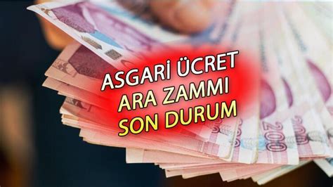 ASGARİ ÜCRET 2023 SON DURUM Yeni asgari ücret ne kadar olacak