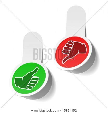 Thumb Thumb Down Vector Photo Free Trial Bigstock