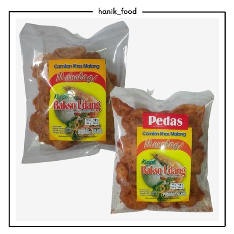 Jual Keripik Kripik Bakso Udang Manalagi Rasa Original Pedas Khas