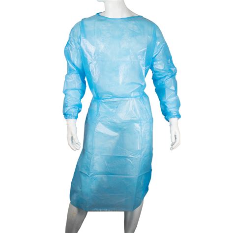 Ultra Health Disposable Iso Gown N S Impervious Pp Pe Blue K W Velcro Neck