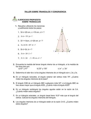 5769989 Taller Sobre Triangulos Y Congruencia PDF