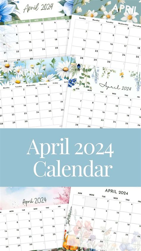 April Calendar Free Printable Makenstitch