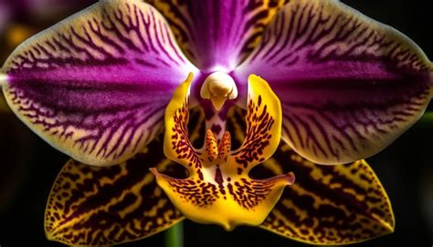 Premium AI Image Exotic Moth Orchid Blossoms With Elegance And Beauty