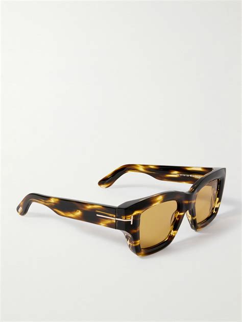 Tom Ford Ilias Square Frame Tortoiseshell Acetate Sunglasses Tom Ford