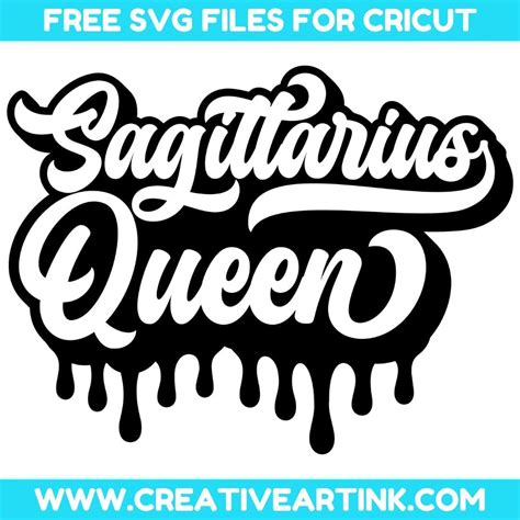 Sagittarius Queen Svg Free Svg Files Creativeartink