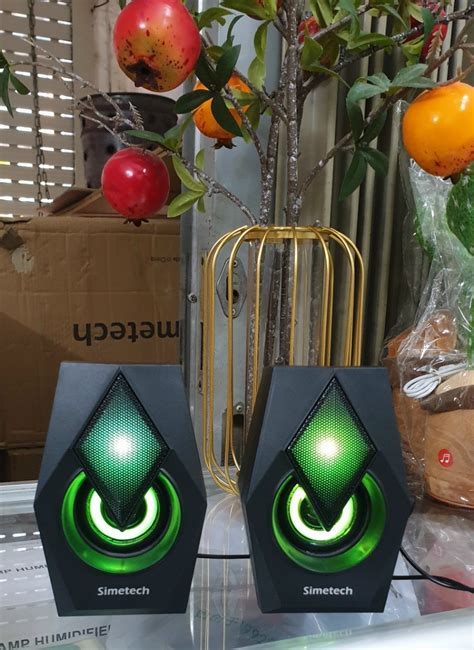 Loa vi tính 2.0 SIMETECH KQ-04 LED chính hãng - Linh Kiện Mậu Nguyên