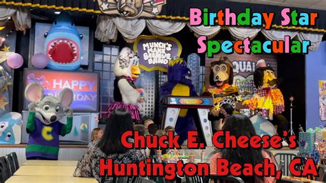 Birthday Star Spectacular Chuck E Cheeses Huntington Beach CA