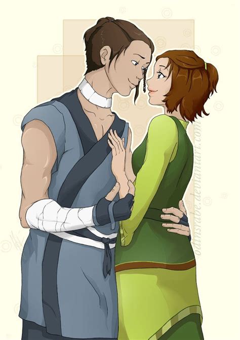 Sokka And Suki By Pearflower Avatar Cartoon Avatar The Last