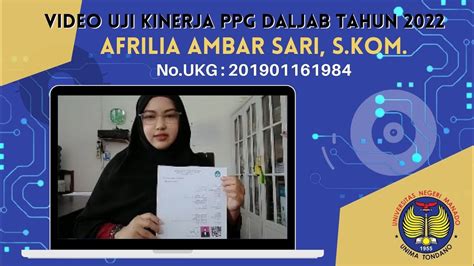 VIDEO UJI KINERJA PPG DALJAB KATEGORI 2 TKI Tahun 2022 YouTube