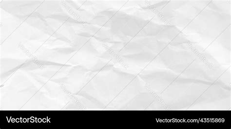 Crumpled Paper Texture Realistic Crease Sheet Vector Image