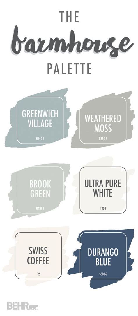 Farmhouse Paint Color Palettes (Favorite Paint Colors) | Farmhouse ...