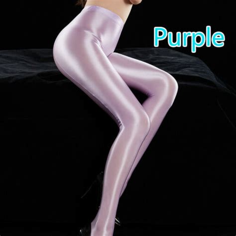 Sexy Women Silky Stockings Pantyhose Oiled Shiny Tights Hosiery Bodycon