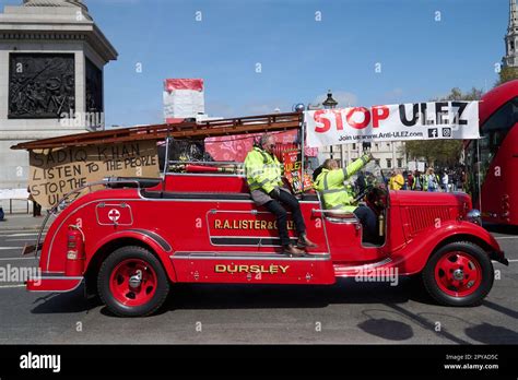 London Uk May Protesters Pictured At An Anti Ulez Protest