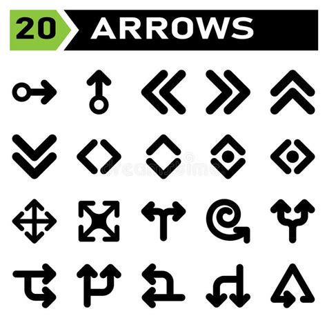 arrows icon set include arrow arrows  direction arrow