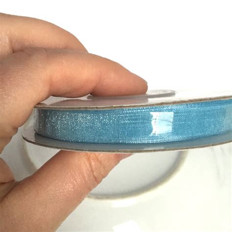 5m Blue Organza Ribbon Light Blue Ribbon Blue Ribbon 10mm Etsy