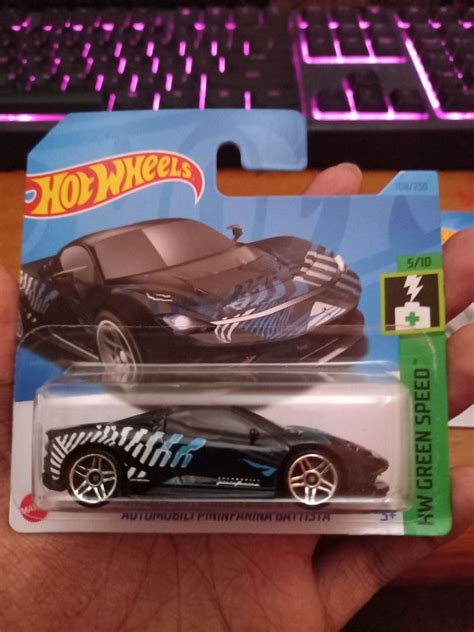 Hot Wheels Automobili Pininfarina Battista Short Card Hobbies Toys Toys Games On Carousell