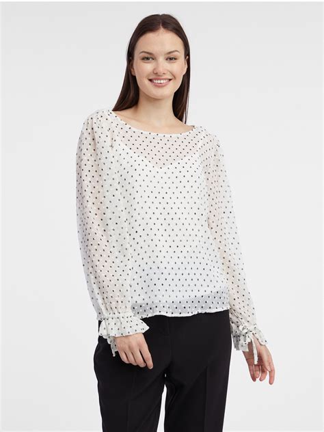 Wei E Damen Polka Dot Bluse Orsay Orsay De Der Offizielle E Shop