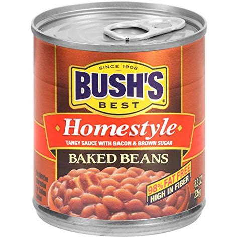 Buy Bush S Best Homestyle Baked Beans 8 3 Ounce Can Pack Of 12 Canned Beans Baked Beans