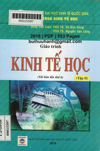 Giáo Trình Kinh Tế Học Tập 2 NXB Kinh Tế Quốc Dân 2018 Vũ Kim Dũng