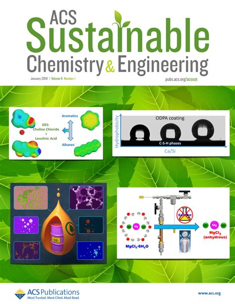 Pdf Cover Highlight For Acs Sustainable Chemistry And Engineering