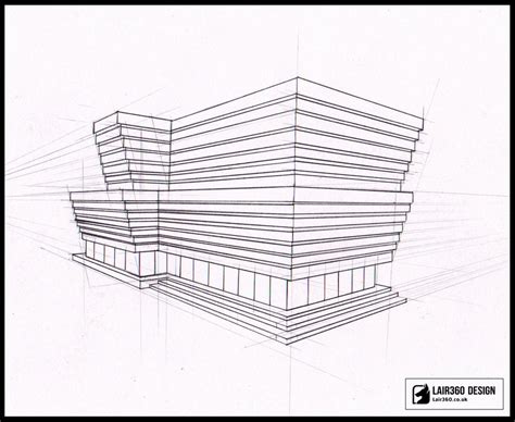 Building Perspective Sketch at PaintingValley.com | Explore collection ...