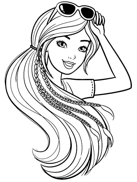 Adorable Barbie Coloring Page Free Printable Coloring Pages