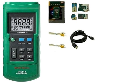 Jual MASTECH MS6514 Dual Channel Digital Thermometer Thermocouple Type