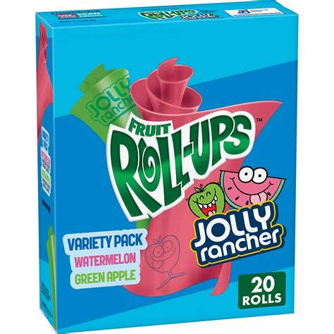 Buy Betty Crocker Variety Pack Fruit Roll Ups Fruit Flavored Snacks Jolly Rancher Green Apple