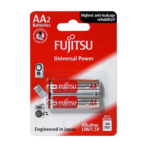 Fujitsu Universal Power Lr6 Aa Size Alkaline Battery