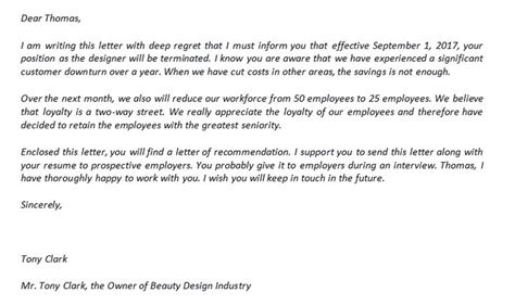 Termination Letter Due To Lack Of Work And Its Sample Lettering Enough Is Enough I Support You