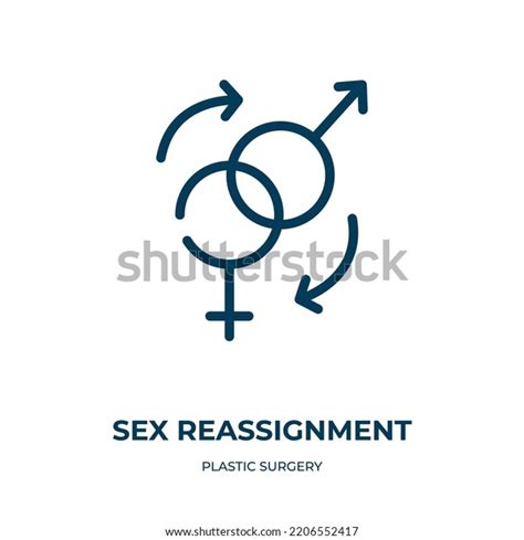 Sex Reassignment Icon Linear Vector Illustration Stock Vector Royalty