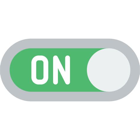 On Button Basic Miscellany Flat Icon