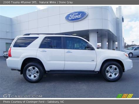 Natural White 2006 Toyota 4runner Sr5 Stone Gray Interior