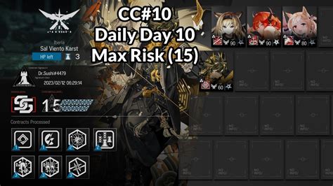 Arknights Cc Daily Day Max Risk Sal Viento Karst