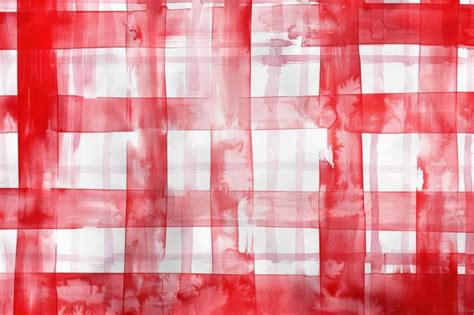 Red And White Plaid Premium Ai Generated Image