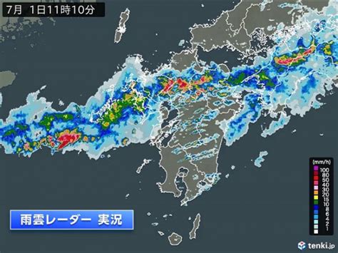 九州北部 1日夕方にかけて局地的に滝のような雨 土砂災害などに厳重警戒をtenkijp Goo ニュース