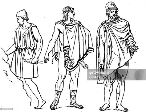 Ancient Greek Clothing Dorian Wearing A Chiton Ephebe Teenager And ...