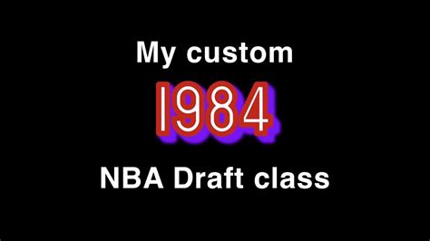 Nba 2k23 1984 Nba Draft Showcase Youtube