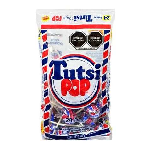 Tutsi Chupa Pop Cereza 24 Dulcerías Candy