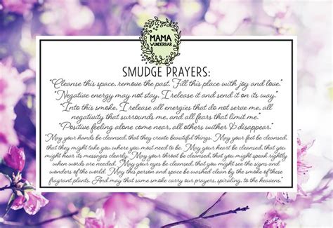 Smudge Prayers Home Cleansing House Blessing Crystal Cleansing Sage Smudging Smudging