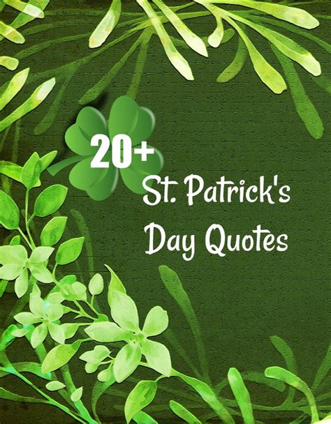 St. Patrick's Day Quotes for Luck and Prosperity - Updated! With Images